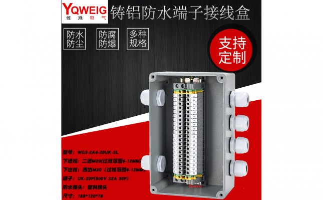 WG3-2A4-20UK-SL铸铝端子接线盒