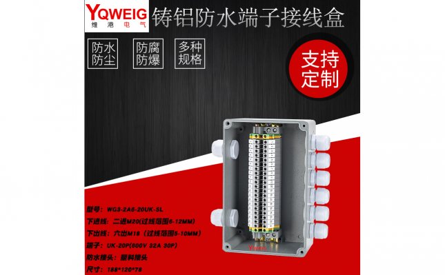 WG3-2A6-20UK-SL-铸铝端子接线盒
